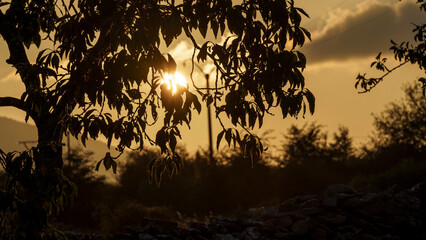 Sunset on Teza de Losa Burgos