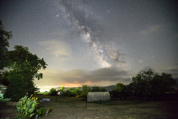 Milky way from Teza de Losa on Burgos