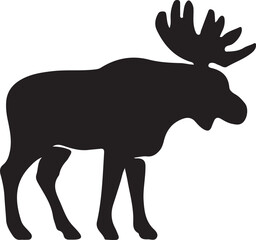 Majestic moose illustration in vibrant colors