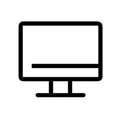 computer monitor icon vector