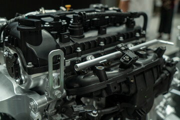 Display of Electric Vehicle Engine Structure