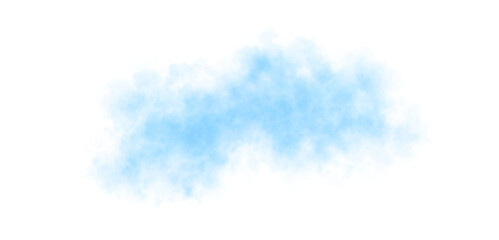Abstract soft light blue smoke cloud on transparent background, ideal for experimental mockup templates or striking visual effects. Use in posters, digital scenes, or layered background