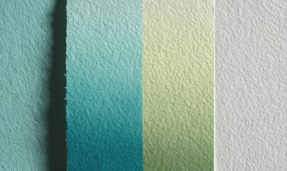 A white, blue, and green striped wall