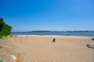 神奈川県横須賀市の無人島 猿島にあるビーチ、猿島海水浴場