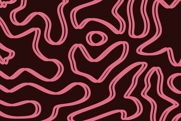 Abstract Pattern Vectors on black and pink background. Minimalist Abstract Pattern Vector Illustration. Ideal for branding, packaging, fabric prints, digital backgrounds, posters, web design