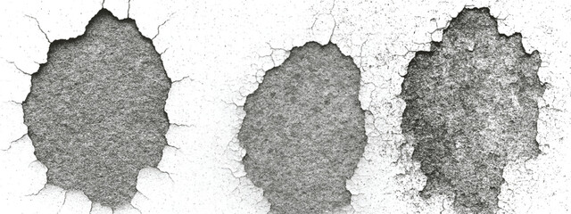 Dirty grunge ink stain with rough textures and cracked patterns