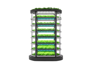 Vertical farm isolated on white background illustration