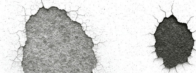 Black paint drips and splatter marks on abstract surface