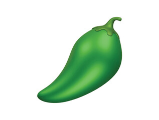 jalapeno icon 3d illustration render