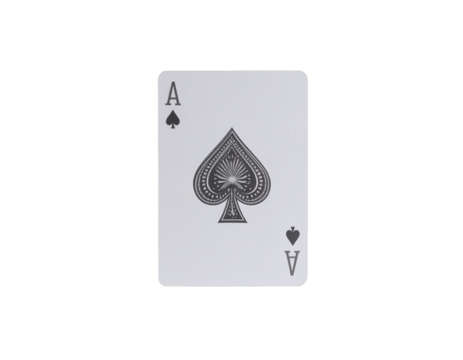 Ace of Spades playing card - Powered by Adobe