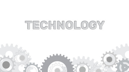 Mechanical engineering, gear wheel background, technology and innovation