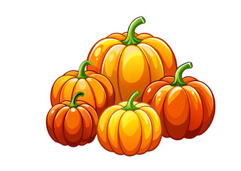 pumpkin on white background