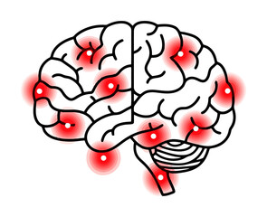 Neuromarketing Brain Heatmap - Purchase Decision Vector