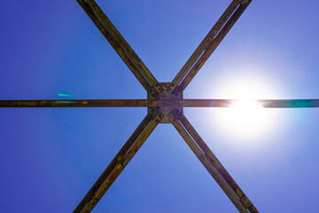 Genc bridge on Bingol road built on Murat river in Turkey