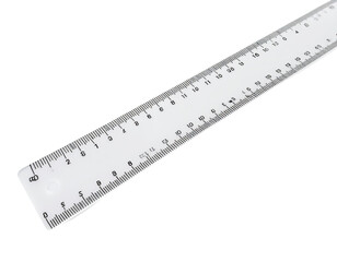 Clear plastic ruler with centimeter and inch markings (1)