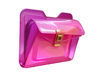 Glossy, magenta folder,  3D rendering,  purplish pink,  folder icon,  computer file
