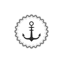 Anchor logo with rope