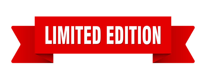limited edition ribbon isolated on transparent background. limited edition ribbon