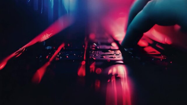 A close-up shot of a keyboard on a table, perfect for illustrations and designs
