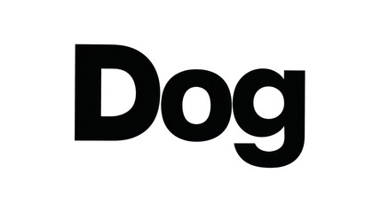 Dog letter logo design.
