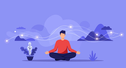 Streamlined Clarity: Vibrant Minimalist Flat Design Vector for Modern Business & Digital Innovation