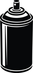 spray paint can line art illustration