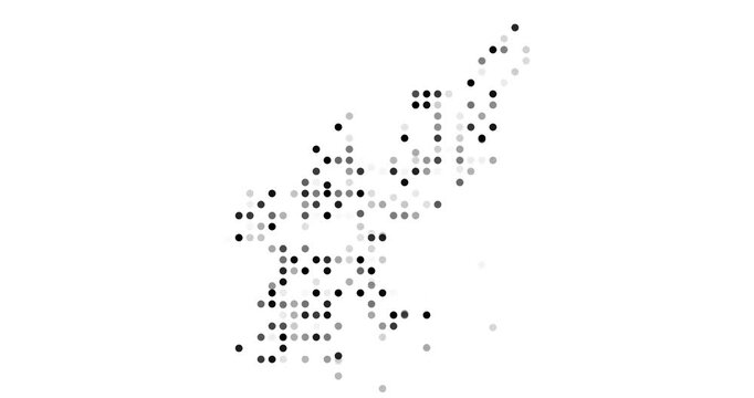 Generative Motion Abstracting North Korea Territory