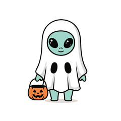 Alien Trick or Treater