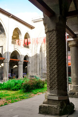 13 July 2025 Erzurum Turkey. Double Minaret Madrasah and Museum in Erzurum Turkey with...