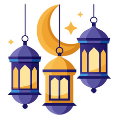 Islamic Lantern Vector
