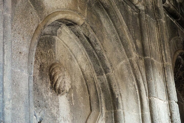 13 July 2025 Erzurum Turkey. Double Minaret Madrasah and Museum in Erzurum Turkey with artchitectural details and old artifacts museum