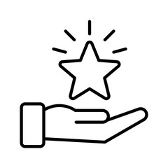 Value Icon Vector Illustration Line Version
