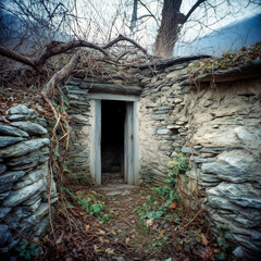 small house on the hill