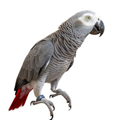 Fototapeta premium Vibrant macaw parrot with spread wings showcasing stunning blue and gold plumage in dynamic motion 