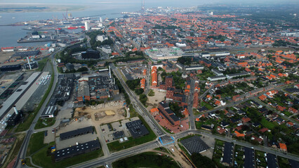 Aerial Panorama The Downtown The