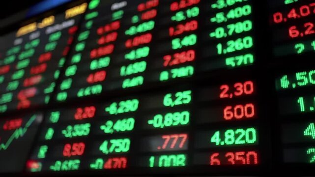 Analyzing Stock Market Fluctuations and Trends on Ticker Display Screens in Real Time