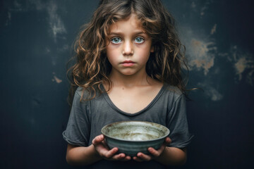 In a heartwrenching moment, a child's plea for food is captured, highlighting the urgent need to address childhood hunger and food insecurity..