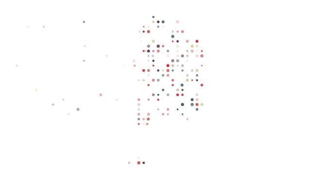 Surreal Flying Dots Build Generative Post-Conceptual Silhouette