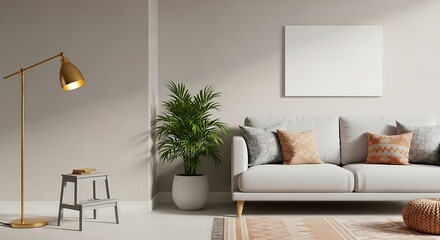 Modern Minimalist Living Room Design.