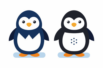 Cute Winter Penguin Vector illustration design