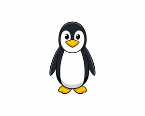 Cute Winter Penguin Vector illustration design