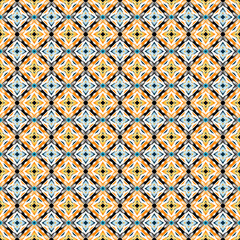 Abstract seamless pattern with a refreshing summer fun color theme