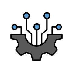 Technology Icon Vector Illustration Color Version