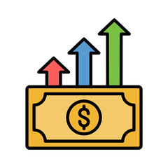 Growth Icon Vector Illustration Color Version