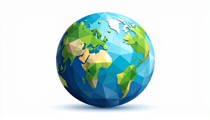 Low-Poly Stylized Planet Earth