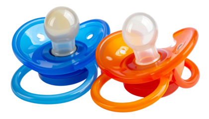 Baby Pacifier PNG, Soother and Teether for Infants, Transparent Background, Baby Care Illustration, Newborn Comfort and Oral Health Design