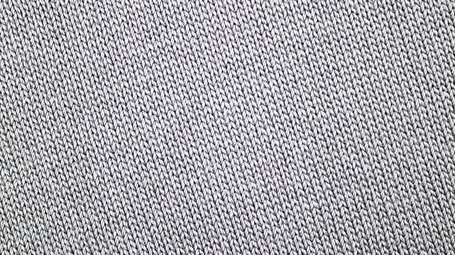 Green cotton fabric, threaded material, background, texture. Knitted fabric, animation.