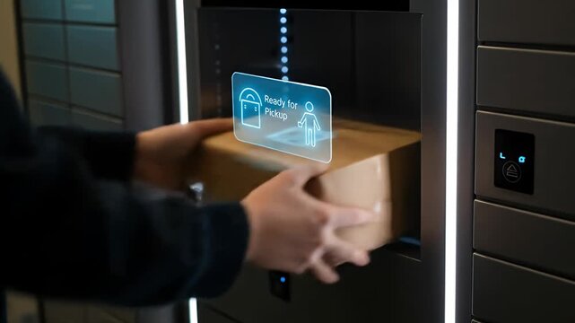 Augmented Reality Enhances Package Pickup at Smart Locker Station