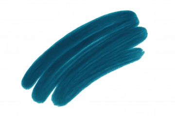 Turquoise brushstrokes overlapping, creating vivid color contrast on transparent surface, expressing dynamic artistic energy