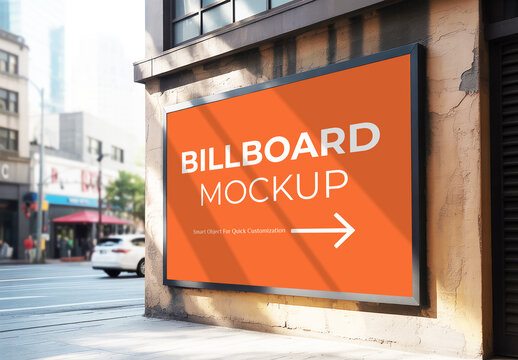 Outdoor Billboard Advertising Mockup